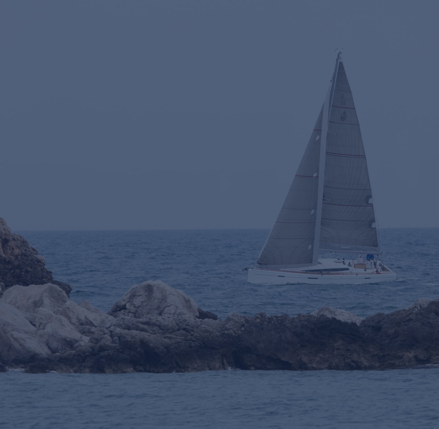 Voilier Dehler en pleine mer